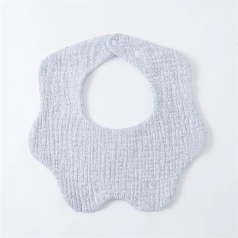 6 Lagen Baumwolle Baby Lätzchen Mullblume Baby Fütterungslätzchen Verdicktes Säugling Speicheltuch Weiches Spucktuch für Neugeborene Kinder Lätzchen