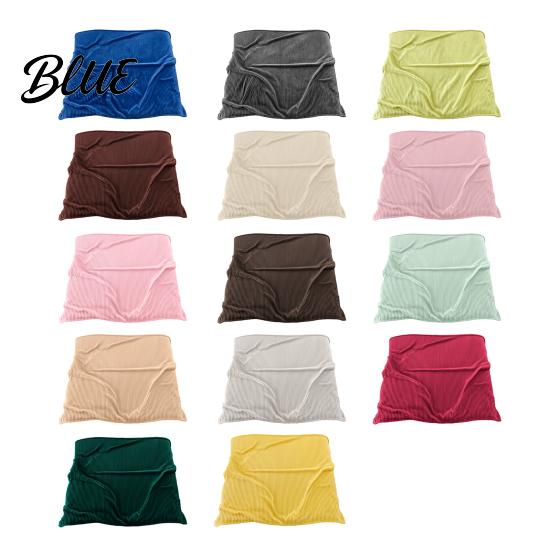 Portable Office Nap Blanket Striped Fleece for Bed Ribbed Throw Couch Thickened Warm Bed Soft Breathable Cozy Blankets Lightweight Plush