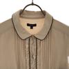 TOCCA Short Sleeve Switching One Piece 2 Beige Side Zip Women Used