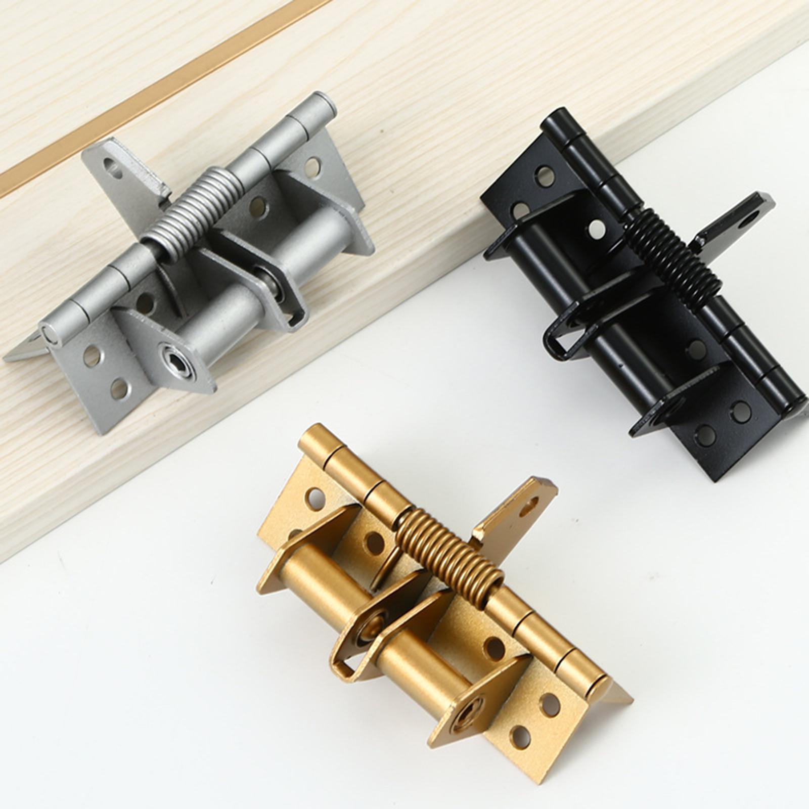 

Automatic Door Closer Hinge Buffered Soft Close 90 -120 Degree Adjustable For Home Office Cabinet Furniture Silver