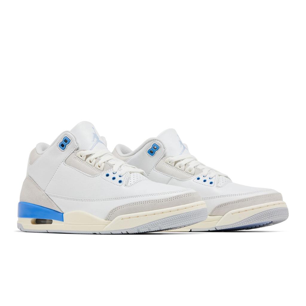 Air Jordan 3 Retro Lucky Shorts Men Sneakers White Summit-White Hydrogen-Blue CT8532-101