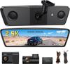 OKYES T18 Mirror Direct Front and Rear Separable Zoom STARVIS2 Super Night Dashcam, Type, Replacement, 2.5K Cameras, Design, Function, 10-inch Screen,