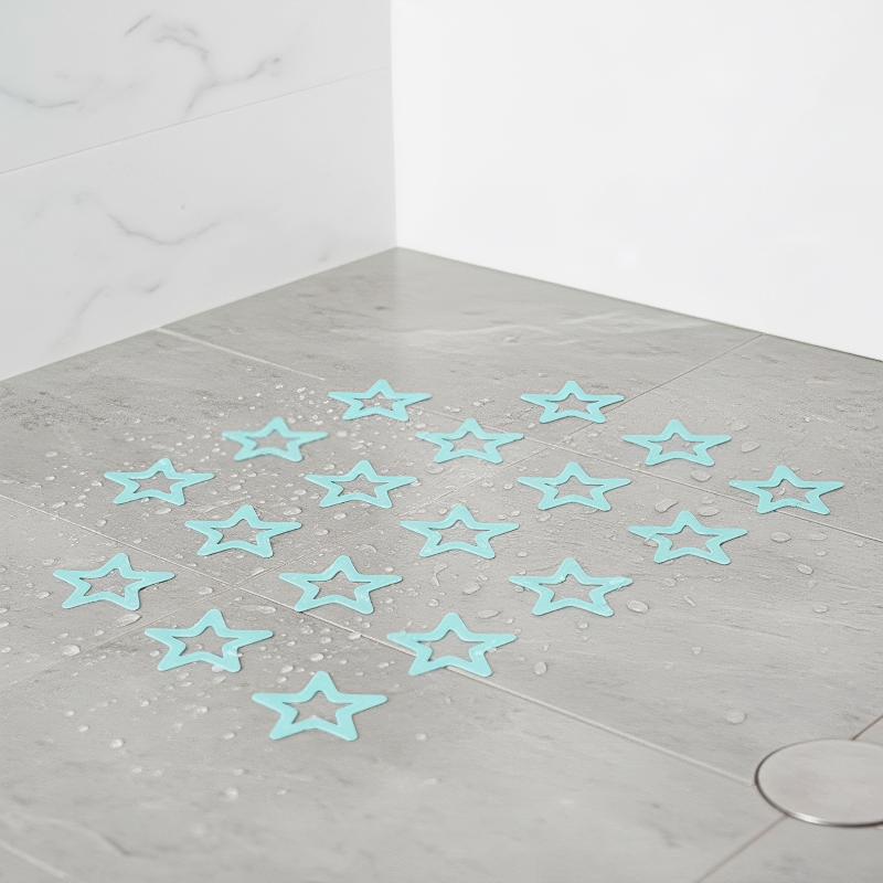 Star Shaped Non-Slip Bathtub Stickers 6Pcs Waterproof Self-Adhesive Removable Bathroom Safety Decor