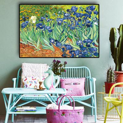 Vince Van Gogh Garden Iris Oil Painting Reproductions On Canvas Posters and Prints Scandinavian Wall Art Picture for Living Room
