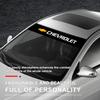 npvc6 1pcs Car front window shade decorative sticker Accessories Fit For Chevrolet Silverado Impala Malibu Equinox Cruze Blazer Spark