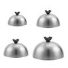 Versatile Stainless Steel Burger Cover Frying Pan Dome Basting Lid for Cooking Barbecue Teppanyaki Hamburger Griddle