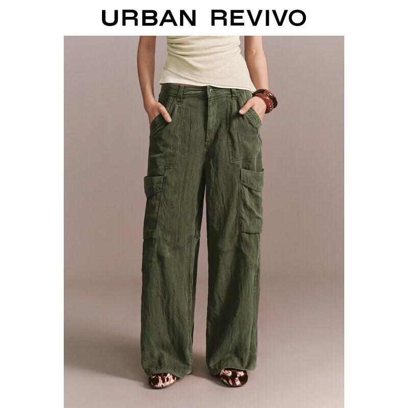 UR2026 Women s Pleated Cargo Pants XL