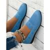 2025 Fall New Large Size Round Head Flat Single Shoes Female Shallow Mouth Sports Wind Casual Shoes