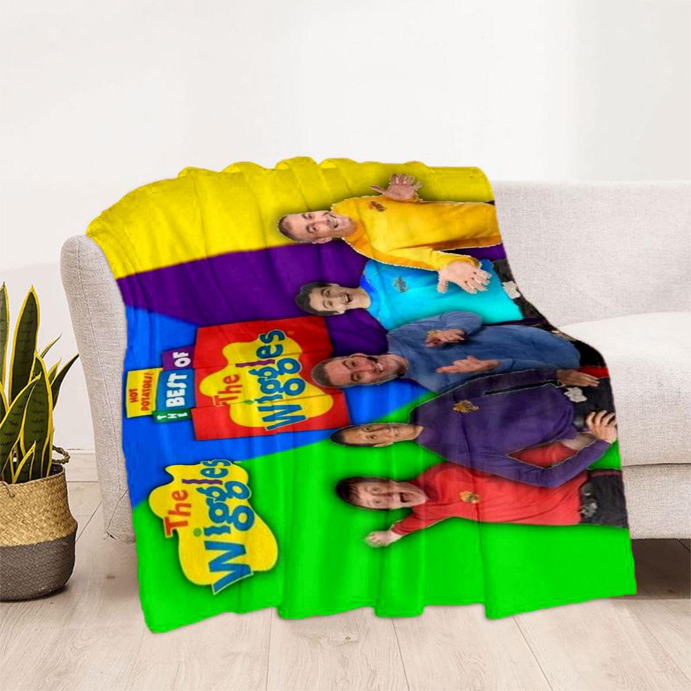 The Wiggles Singing Show Flannel Blanket-Soft and Suitable for Sofas,Beds,Offices,Travel,All Seasons,Great Gift for Holidays and Birthdays.