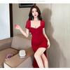 New Waist Fashion Sexy Dress, High-end Sense, Body Covering, Slim Work Clothes, Backless Long Skirt