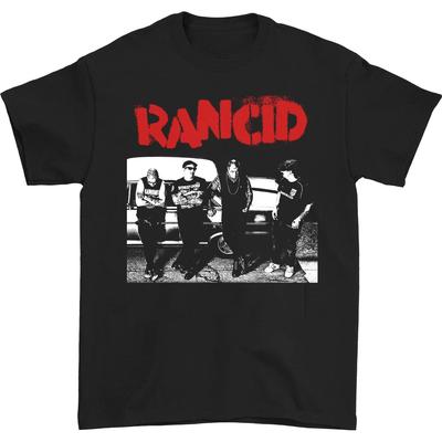 Men's and Women's T-shirts Rancid Band Poster Black  Short Sleeve All Sizes S-5Xl