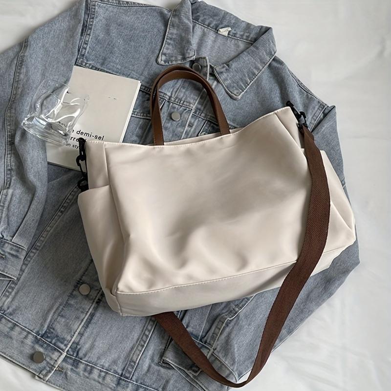 Spacious Nylon Tote Bag for Women Stylish Shoulder Crossbody Bag  Perfect for Casual Outings  Travel  Business  Fitness Shopping