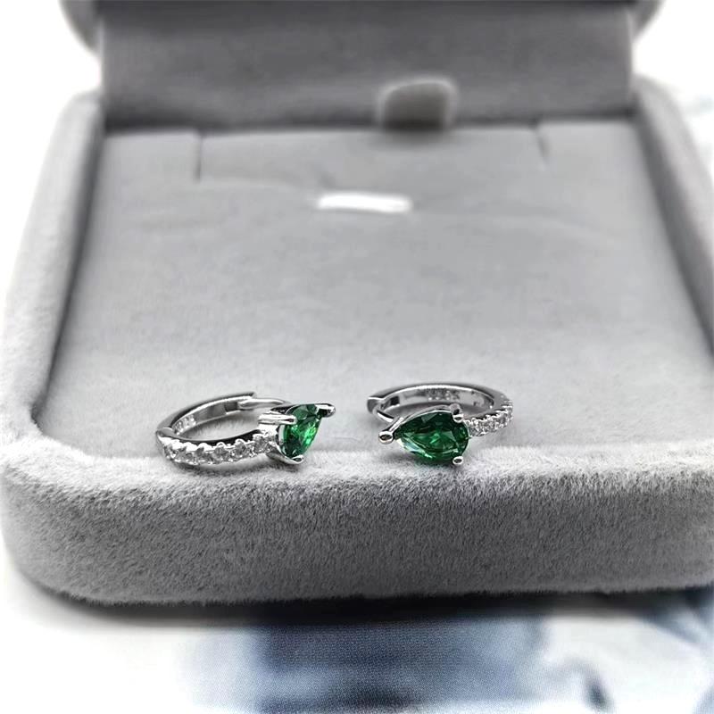 

Бриллиантовая каплевидная застежка для ушей, модные высококачественные серьги Super Girl, ювелирные изделия whole body 925 sterling silver