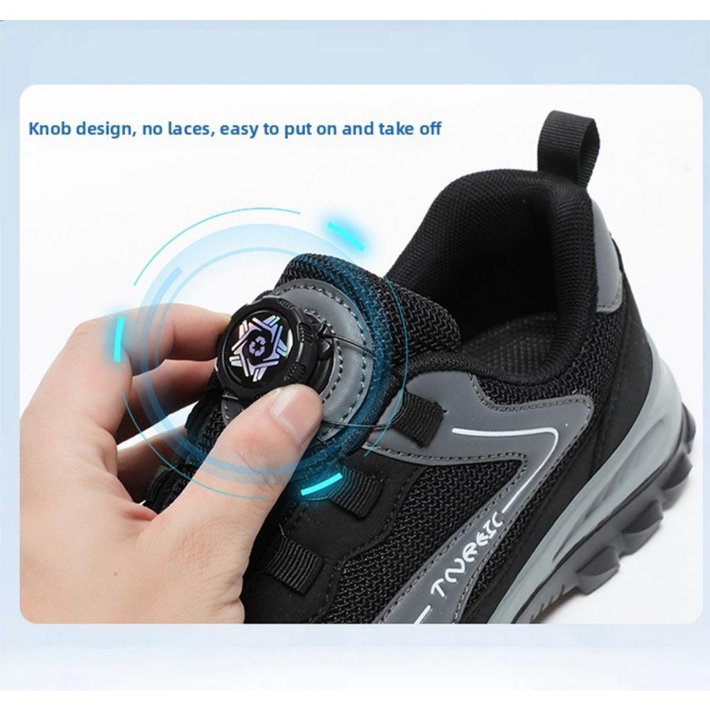 Trendy Men's and Women's Shoes, Durable and Breathable Running Shoes, Versatile Rotating Button Casual Shoes