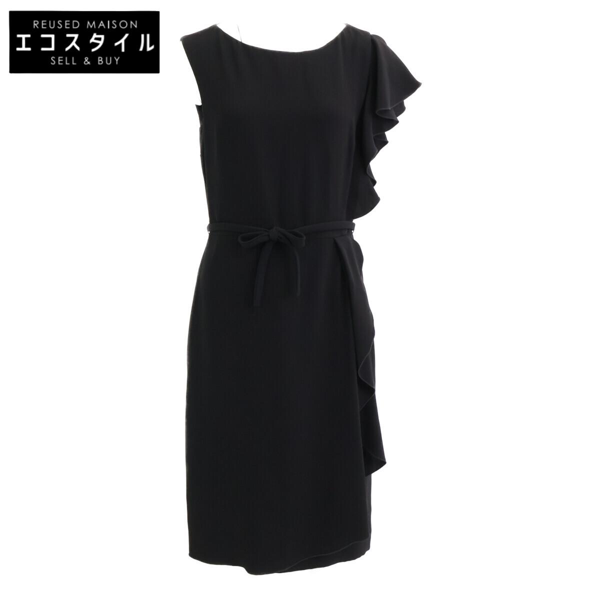 

Max Mara Black Frill Sleeveless Dress dress 40 blackUsed