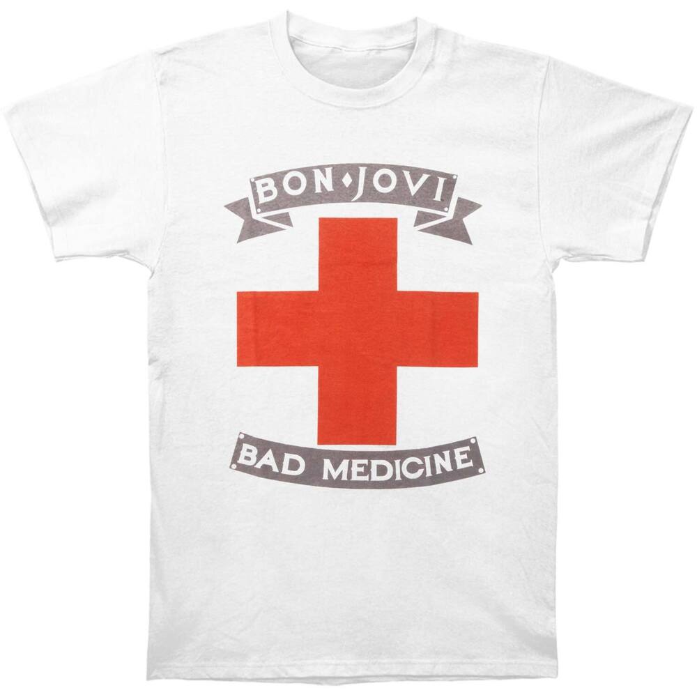 

Белая футболка унисекс Bon Jovi Badmed S