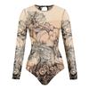 Sunscreen Swimsuit Women's Onesie Swimsuit Long-sleeved Sports Surf Suit Beach Skirt Blouse Quick-drying High-elastic