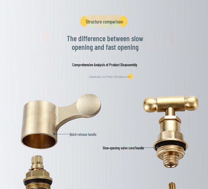 Premium Copper 4-Point Dual Outlet Washing Machine Faucet for Household Use