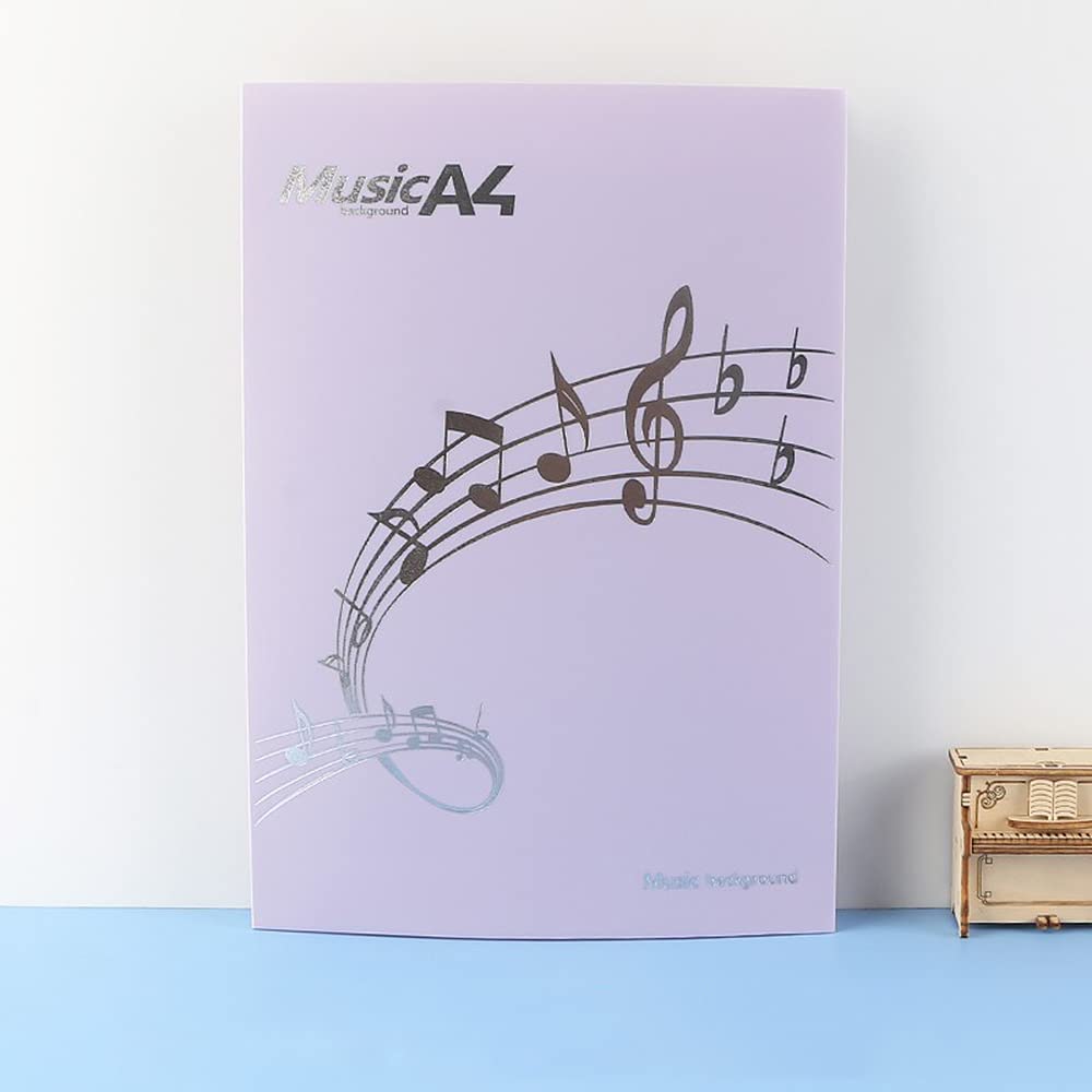 Sheet music A4 4 holds 6 lesson sheet digital piano accessory file, size, pages, writable, non-reflective, sheets, 4-page layout, file, cover, music,