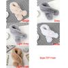 Faux Fur Plush Student Gift Windproof Fur Ball Cross Scarf Neckerchief Plush Scarfs Warm Bib