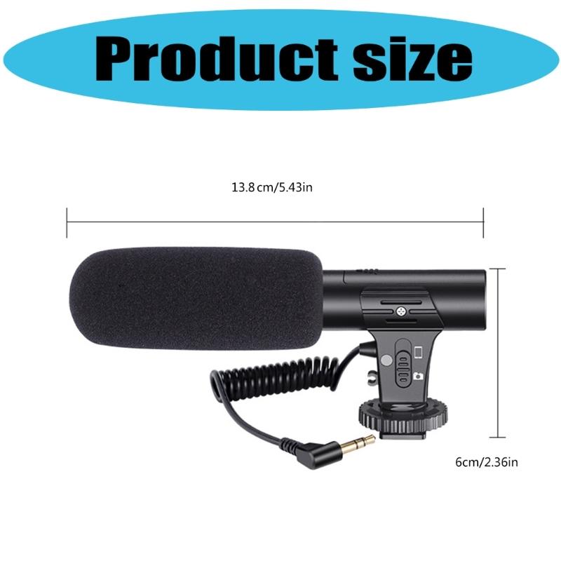 High Sensitivity Camera Microphones For Professional Video Recording Interviews Vlogging For DSLR Devices