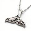 Marine Animals Dolphin Whale Pendant Antique Silver Metal Daughter Choker Necklace Hot Sale Gift