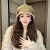 Women's Winter Built-in Ear Muffs and Yarn Cap - Non Elastic, Suitable for Cold Weather, Comfortable Texture Fabric
