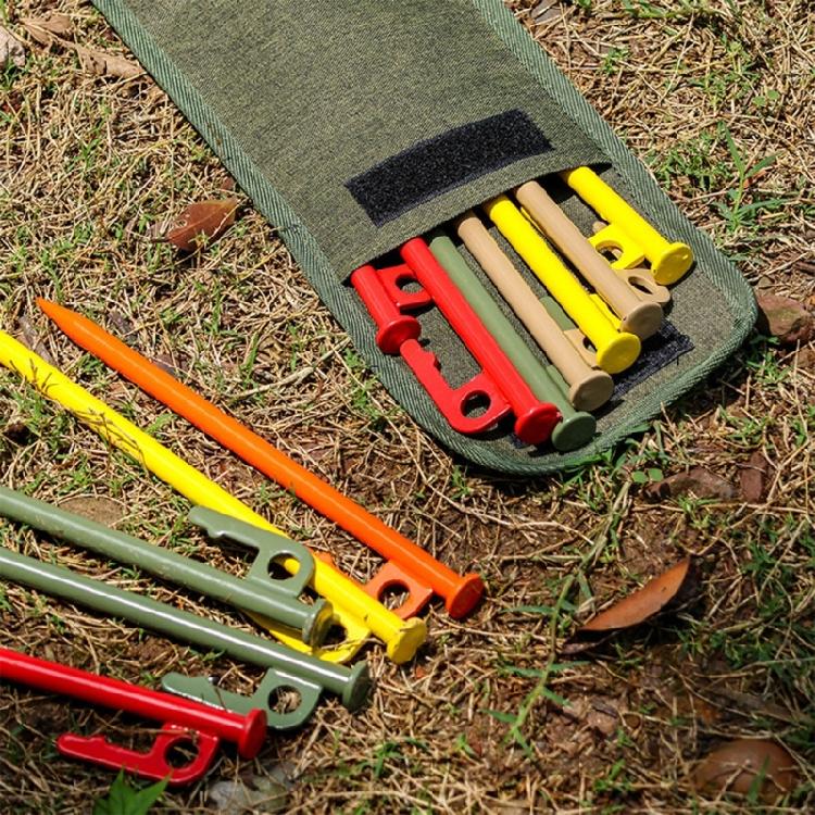 4 Pezzi Picchetti Robusti per Tenda Ancoraggi da Campo per Campeggio all'Aperto Picchetti Regolabili