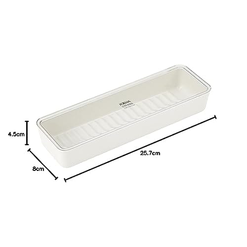 Asvel Forma Cutlery Case with Lid, White