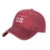 Men Baseball Cap Georgia Flag And Font Charcoal Washed Denim Classic Vintage Cotton Dad Trucker Hat Unisex Adult