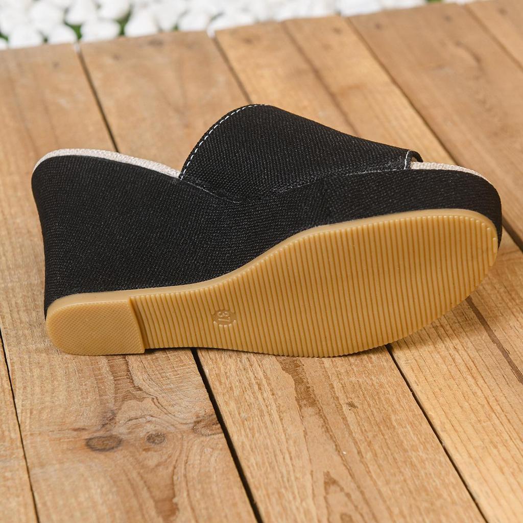 2026 Women's Platform Wedge Sandals - Chunky Sole, Open-Toe, Large Sizes, Casual Beach Style
