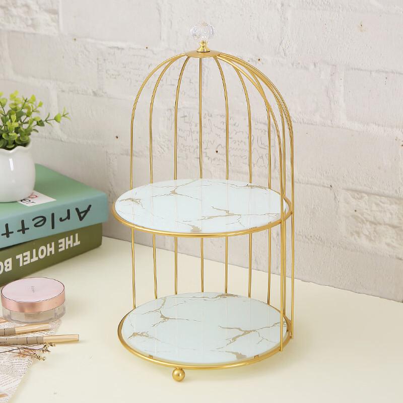 Golden Birdcage Dessert Display Stand