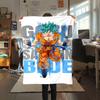1PC Manta de Franela con Estampado de Son Goku, Alta Calidad para Todas las Estaciones, Decoración del Hogar, Calidez y Comodidad, Perfecta para Regalos de Navidad