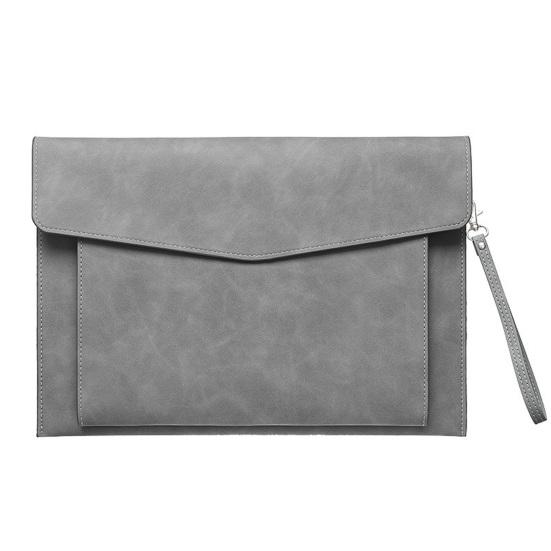 Document Bag A4 Envelope Folder Soft Faux Leather File Folder with Pen Insert