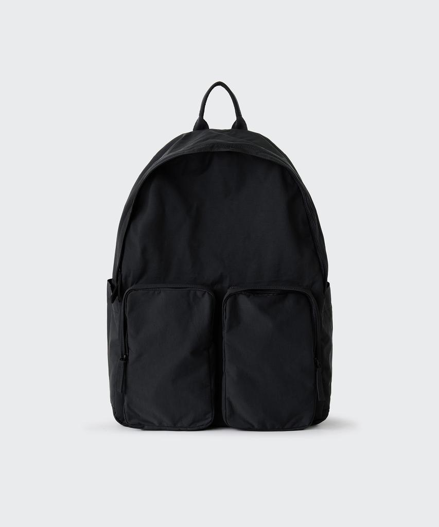 Musinsa Standard Crinkle Two-Pocket Backpack [Black]
