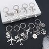 Global Travel Airplane Keychain Pendant