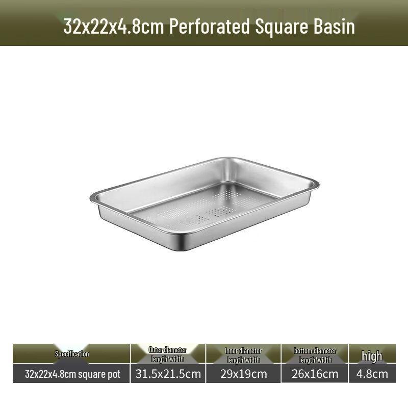 

Rectangular 304 Stainless Steel Draining Pan
