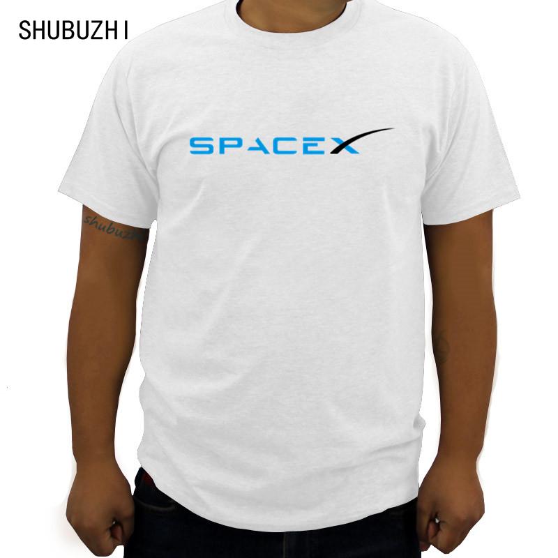 SpaceX Space X Логотип Футболка Мужская Популярная На заказ Короткий рукав Парней Большого размера футболка новая модная одежда S
