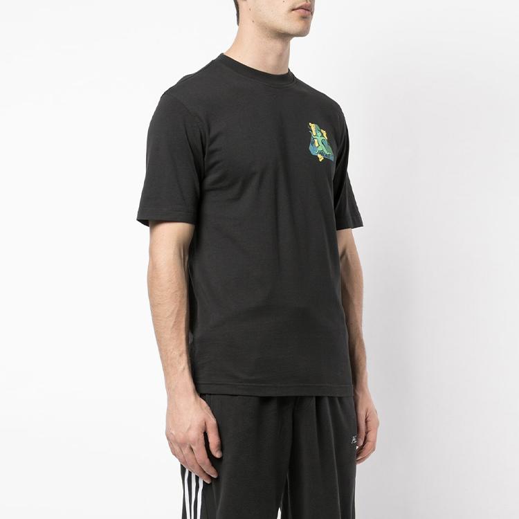 Palace Dancing Man Abstract Print Short Sleeve Tee Men Tops Black P13TS059