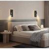 LED Reading Wall Lamp for Bedroom,Backlight Night Warm Wall Mounted Reading Light with USB Port Plug in Cord Adjustable Wall Sconces Headboard Spotlig