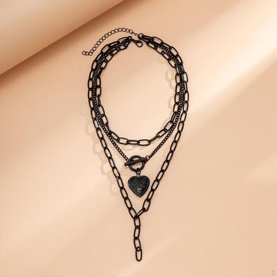 Collier superposé Chaîne à maillons superposés Choker pour petite amie