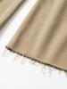 Chaenseseunoi Lument Balloon Fit Cut Cotton Pants (Beige/White)/W262Pt11