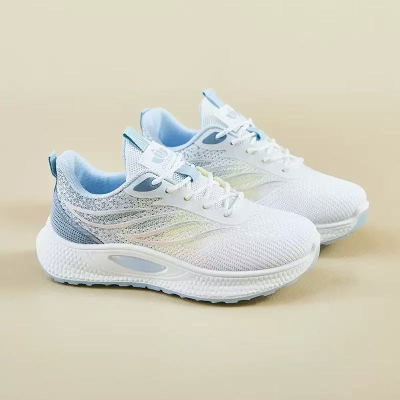 Spring and summer new breathable fly-woven women's shoes ins student running sports shoes women's casual shoes