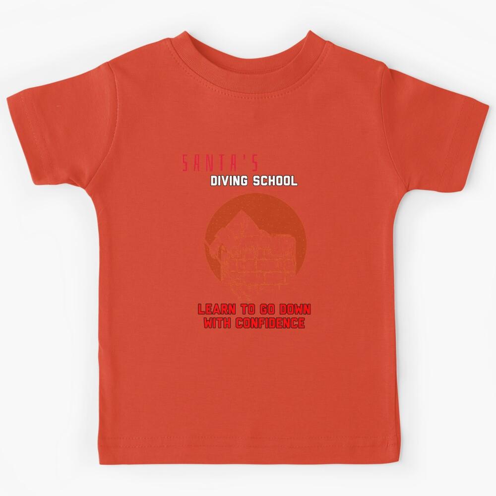 Funny Inappropriate Christmas, Santas diving school, Kids T-Shirt 120