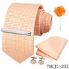 Men'S Business Dress Tie 5-Piece Groom Best Man Dress Accessories Gaowei Dense Jacquard Tie Worker
