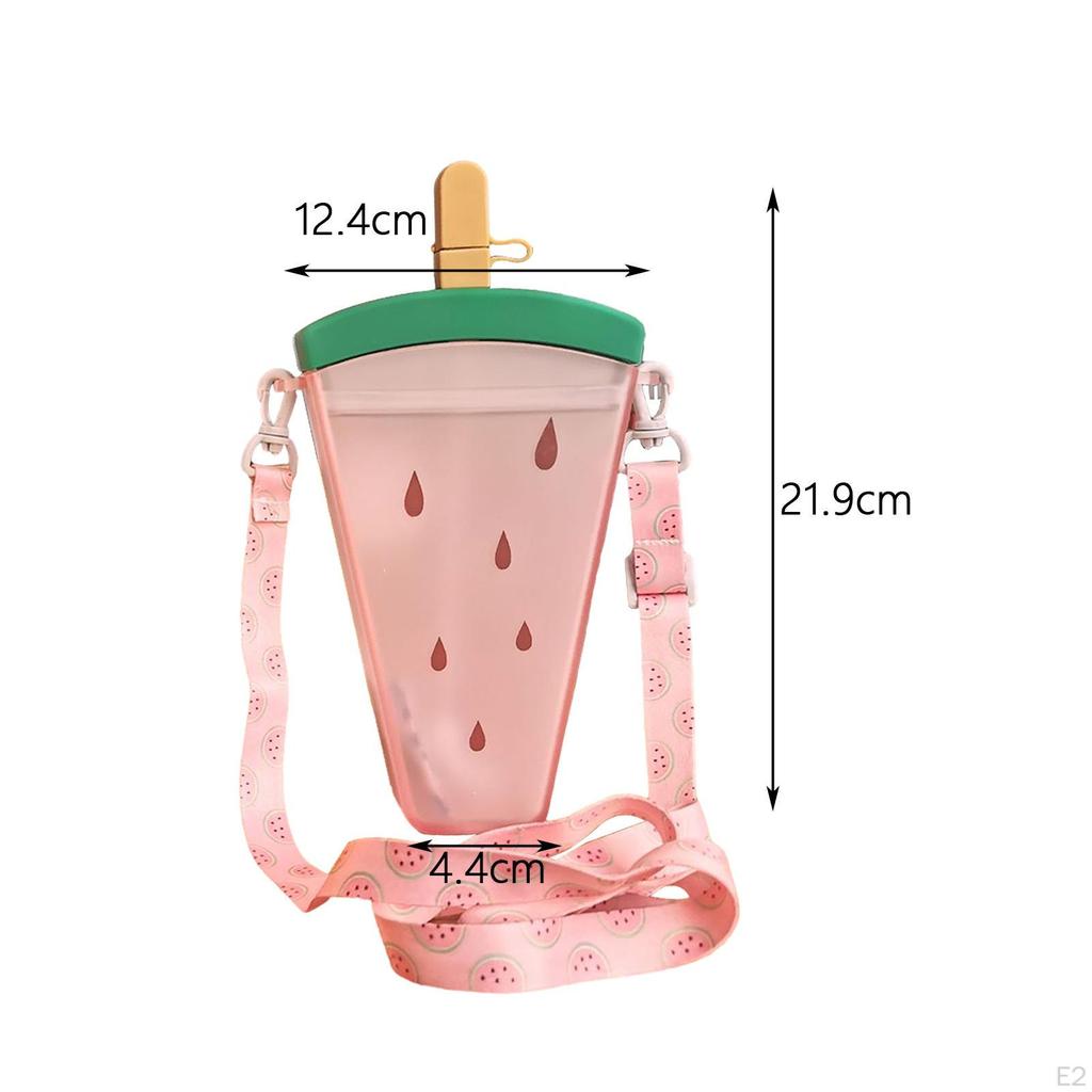 Creative 500ml Water Bottle with Straw for Outdoor Activities