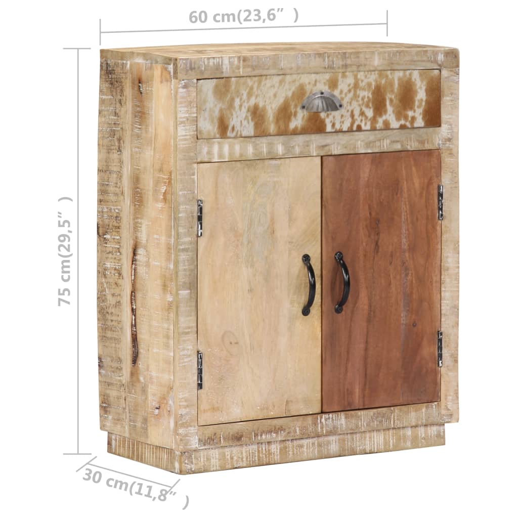 Vidaxl Szafka, 60 X 30 X 75 Cm, Lite Drewno Mango