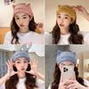 Cute Amy Cat Coral Fleece Hair Band, Cat Ears Face Wash Headband, Makeup Face Wash Headband