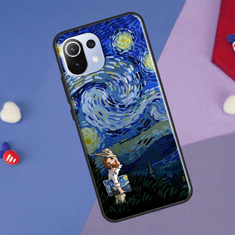 Van Gogh Starry Sky Cover For Xiaomi 14 Ultra 13 11T 12T 13T 14T Pro POCO X6 X7 Pro X3 X5 F3 F5 F6 M6 Pro Case
