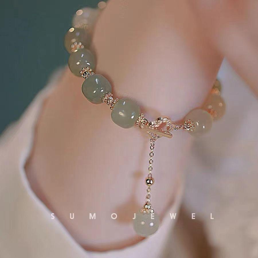 New Niche Design Girlfriend National Style Gold Silk Bell Pendant Girlfriend Bracelet Bracelet Female